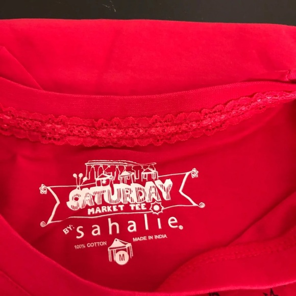 Saturday Market Tee, Pink, size Medium NWOT - Picture 3 of 3